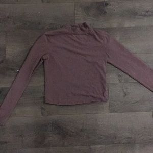 Mauve purple crop top
